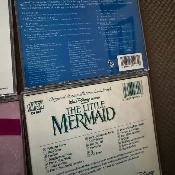 Kids Movie Music Soundtrack CDs. Set of 6. Disney Princess; Lilo; Lion King. - Picture 3 of 9